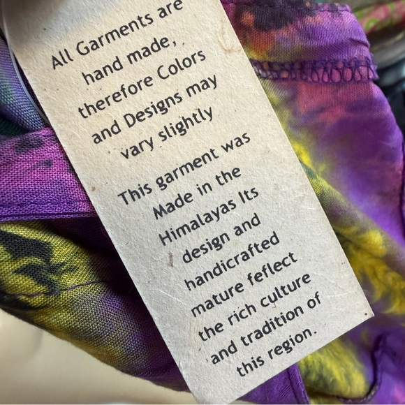 Kathmandu Imports Tie Dye Harem Jumpsuit One Size NWT - Picture 5 of 6